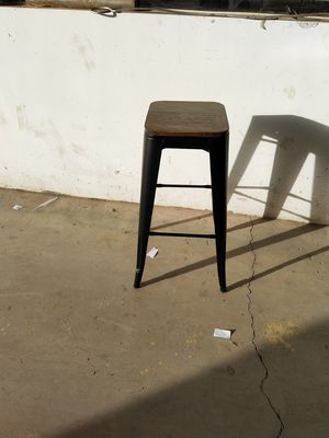 Αρχαία μεταλλική καρέκλα μπαρ σκαμνιά ξύλινη ψηλή καρέκλα για τραπέζι μπαρ στην κουζίνα και την τραπεζαρία
