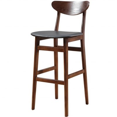 Υψηλή καρέκλα μπαρ με δερμάτινο κάθισμα PU για εγκαταστάσεις αναψυχής