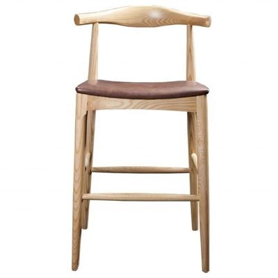 Υψηλή καρέκλα μπαρ με δερμάτινο κάθισμα PU για εγκαταστάσεις αναψυχής