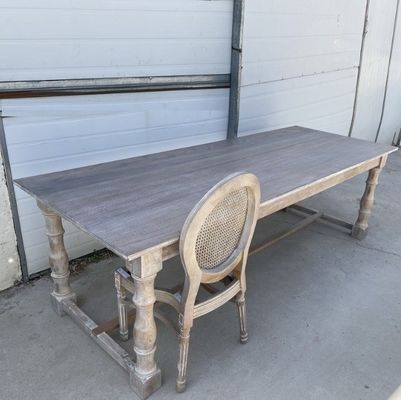 Σύγχρονη σχεδίαση Walnut Slab κουζίνα εστιατόριο τραπεζαρία ξύλινη καρέκλα και τραπέζι εκδηλώσεων για το κτίριο γραφείων ευελιξία