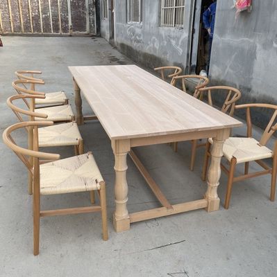 Σύγχρονη σχεδίαση Walnut Slab κουζίνα εστιατόριο τραπεζαρία ξύλινη καρέκλα και τραπέζι εκδηλώσεων για το κτίριο γραφείων ευελιξία