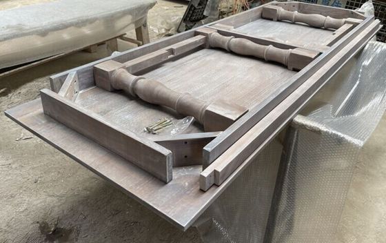 Σύγχρονη σχεδίαση Walnut Slab κουζίνα εστιατόριο τραπεζαρία ξύλινη καρέκλα και τραπέζι εκδηλώσεων για το κτίριο γραφείων ευελιξία