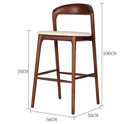 Σύγχρονη ιταλική ξύλινη τραπεζαρία, καρέκλα μπαρ, ψηλή καρέκλα, καρέκλα μπιστορείου, καρέκλα μπαρ με τελική κατασκευή.