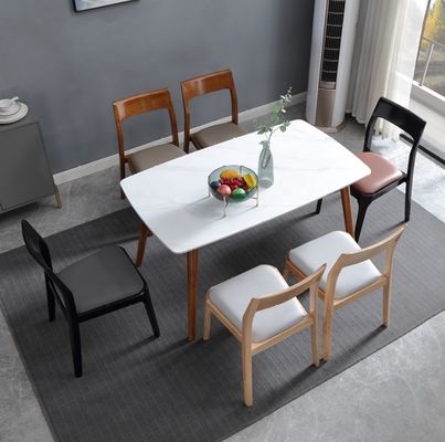 Σύγχρονη σχεδίαση σύγχρονη σκανδιναβική στοιβακτήρια δρυοκοκκινού τραπεζικής καρέκλας ξύλινες καρέκλες τραπεζών εστιατορίων για έπιπλα στο σπίτι