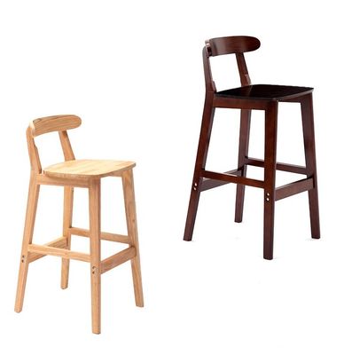 Βίντεζ στυλ υψηλή καρέκλα μπαρ κάθισμα με υλικό στερεού ξύλου LL-C34