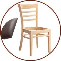 Σύγχρονο ύφασμα αφρό σφουγγάρι κάλυψη ξύλινη καρέκλα για το ξύλινο ξύλο ξενοδοχείο τραπεζαρία