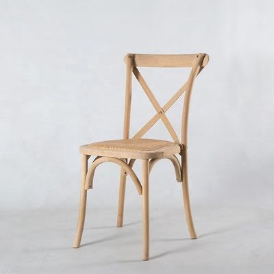 Επιπλήματα ξενοδοχείων για εκδηλώσεις Εγκαταστάσιμα ξύλινα X Back Chairs για εστιατόρια σε ξύλο