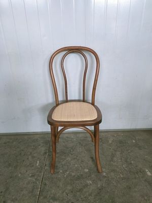 Εναρμονισμένη ξύλινη καρέκλα με όριο βάρους 100KG Σύγχρονα έπιπλα Εστιατόριο φυσικές καρέκλες τραπεζαρίας από ράταν