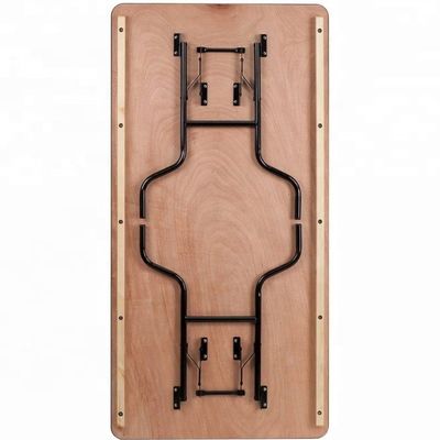 Εξωτερικά ορθογώνια συμπαγή ξύλο Πρακτορείο γάμου Ξενοδοχείο Δαπεζάκια αναδιπλούμενων τραπεζών με σύγχρονο σχεδιασμό για γάμους και ξενοδοχεία