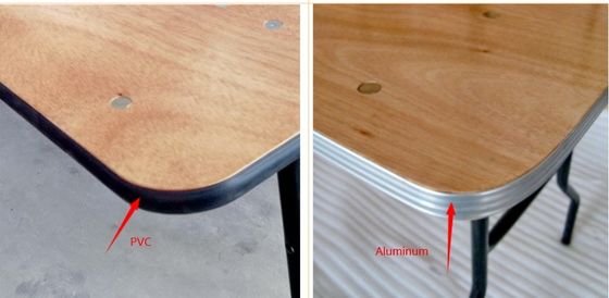 Εξωτερικά ορθογώνια συμπαγή ξύλο Πρακτορείο γάμου Ξενοδοχείο Δαπεζάκια αναδιπλούμενων τραπεζών με σύγχρονο σχεδιασμό για γάμους και ξενοδοχεία