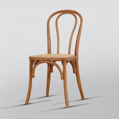 Κινέζικο μαχαγόνι και ράταν υλικό σκανδιναβικά έπιπλα για το σπίτι ξύλινο πλαίσιο τραπέζι τραπεζική καρέκλα με στοιβάσιμο στερεό ξύλο