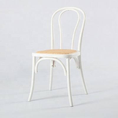 Κινέζικο μαχαγόνι και ράταν υλικό σκανδιναβικά έπιπλα για το σπίτι ξύλινο πλαίσιο τραπέζι τραπεζική καρέκλα με στοιβάσιμο στερεό ξύλο