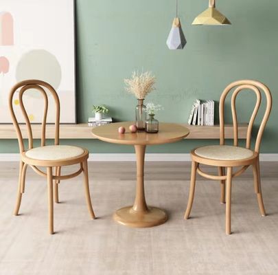 Χειροποίητη ξύλινη καρέκλα εστιατορίου με προσαρμοσμένο μέγεθος και οπτικά χρώματα