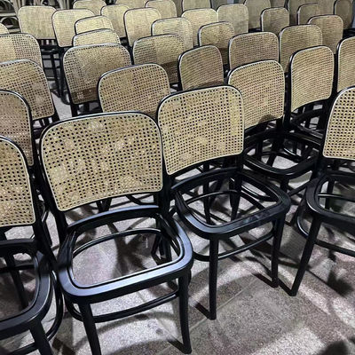 Καρέκλα Τροφίμων Σύγχρονη καρέκλα για τραπέζι με σκελετό από ράταν για εκδηλώσεις W45cm*D51cm*H83cm