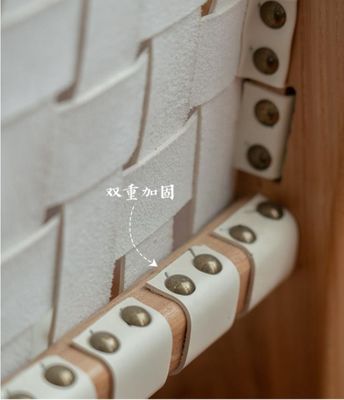 Ξενοδοχείο NORDIC DESIGN Σκληρό ξύλο άλογο σέλα δέρμα υφασμένο κάθισμα στοιβάσιμη τραπεζική καρέκλα για σύγχρονο καφέ και εστιατόριο