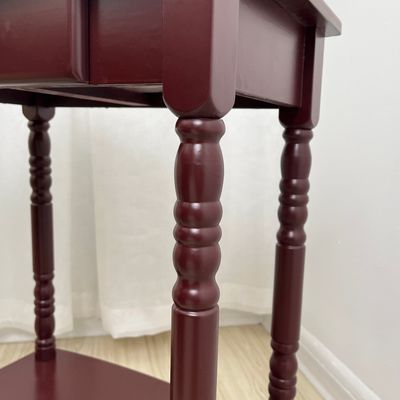 Ωραίο στυλ Βίντεζ Σώμα από στερεό ξύλο Πλατεία Πλατεία Νυχτερινό τραπέζι με συρτάρι Για υπνοδωμάτιο Στέγαση Δείπνο Έπιπλα OEM / ODM