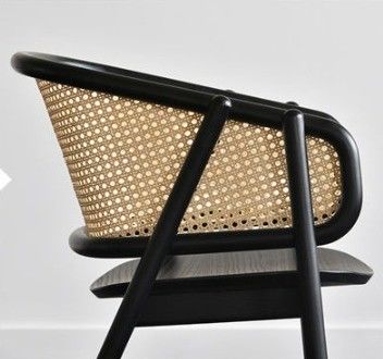 Σχεδιασμός ξύλινη καρέκλα για τραπεζαρία από ράτάνιο καρέκλα με 100 κιλά και συσκευασία ταχυδρομείου