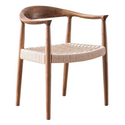 Σύγχρονο Στυλ Στυλ Σκανδιναβικής Φωτός πολυτελείας Αρκετά στοιβακτή μαγειρική καρέκλα από στερεό ξύλο για βίλα