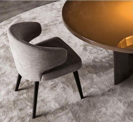 Αδερφική ποδιά βελούδινο παπιλωμένο πτέρυγα πίσω κάθισμα τραπεζαρία για άνετη και κομψή τραπεζαρία