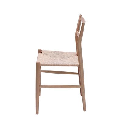 Ξενοδοχείο Εστιατόριο Γιορτή ή Σπίτι Απλή καρέκλα για την πλάτη με πλέξιμο με σχοινί κάνναβης και ξύλινα πόδια