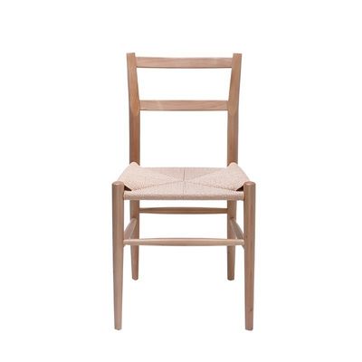 Ξενοδοχείο Εστιατόριο Γιορτή ή Σπίτι Απλή καρέκλα για την πλάτη με πλέξιμο με σχοινί κάνναβης και ξύλινα πόδια