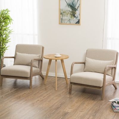 Σύγχρονος σκανδιναβικός καναπές καθιστικού με χαλυβουργημένο στήριγμα βραχίονων και στερεό ξύλινο σκελετό