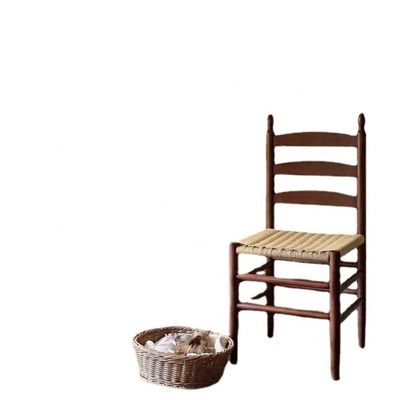 Στρατηγική τραπεζαρία από στερεό ξύλο με σχοινί