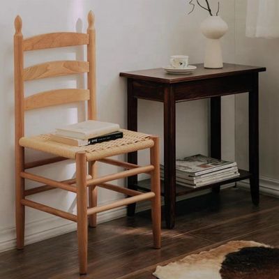 Στρατηγική τραπεζαρία από στερεό ξύλο με σχοινί