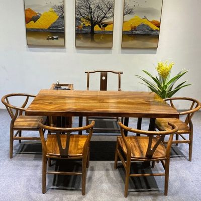 Y Εστιατόριο ειδική στερεό ξύλινο τραπεζική καρέκλα με NC / PU χρώμα και σχεδιασμό Wishbone