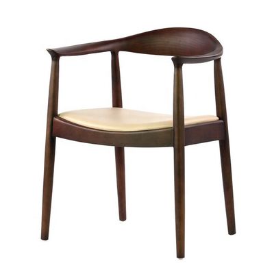 Σκληρό ξύλινο πλαίσιο Leisure Armrest Dining Chairs με σύγχρονο σχεδιασμό για έπιπλα υπνοδωματίου και καθιστικού