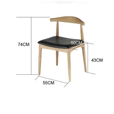 Σκληρό ξύλινο πλαίσιο Leisure Armrest Dining Chairs με σύγχρονο σχεδιασμό για έπιπλα υπνοδωματίου και καθιστικού