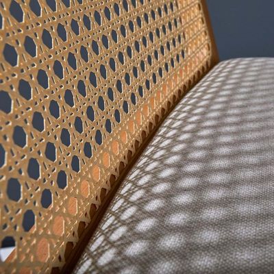 Σκληρό ξύλινο σκελετό τραπεζαρία καρέκλα από ράταν μοντέρνο σκανδιναβικό σχεδιασμό με κερασιούχο ξύλο