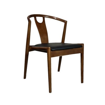 Ιαπωνική ξύλινη πτέρυγα πίσω στοίβασιμα τραπεζική καρέκλα με ρυθμιζόμενο ύψος και προσαρμογή