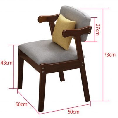 Φωτογραφικές πολυθρόνες Φαγητό από στερεό ξύλο Με παξιμάτιστο μαξιλάρι και αρχαίο σχέδιο