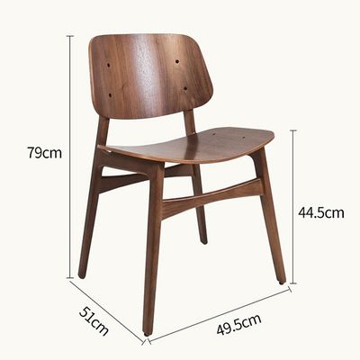 Χωρίς διπλωμένα εξατομικευμένα σχέδια πολυτελή σκανδιναβική στερεόξυλη καρέκλα με πλαίσιο από λευκή βελανιδιά