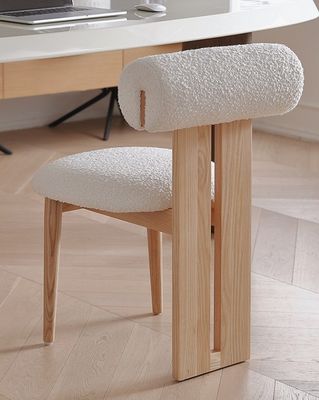 Βιντέιζ τραπεζική καρέκλα από στερεό ξύλο με λακαρισμένο φινίρισμα και αφαιρούμενο μαξιλάρι σφουγγαριού