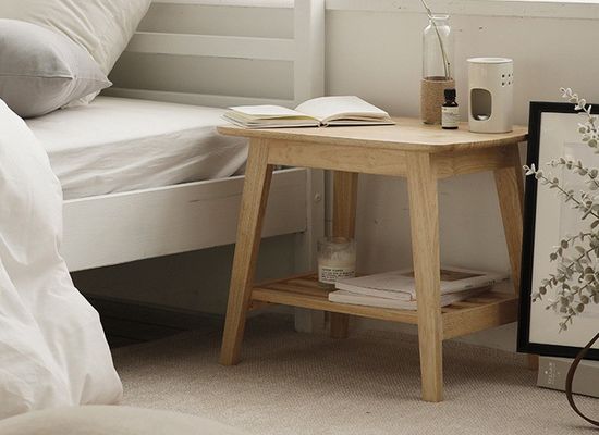 Προσαρμοσμένα σχέδια Vintage Solid Wood Square End τραπέζι καφέ W50*D35*H42CM για καθιστικό