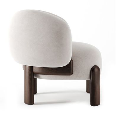 Υπηρεσία OEM Αποδεκτή Καρέκλα αναψυχής Βόρειος σαλόνι ξύλινος καναπές Καρέκλα με μαξιλάρι