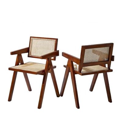 Morden Dining Fruniture ειδική τραπεζαρική καρέκλα για κήπο Vintage Cane Rattan Wicker ξύλινη πολυθρόνα στην τραπεζαρία του ξενοδοχείου