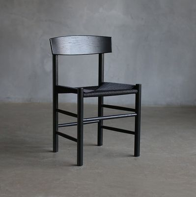 2023 Σύγχρονη ξύλινη υφασμένη σκυρόδεμα βελανιδιάς καρέκλα για έπιπλα στο σπίτι σε εστιατόρια ξενοδοχεία καφετέριες απλή συνοπτική γενική στερεή