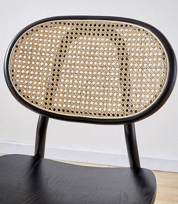 Σύγχρονη σχεδίαση Ash Wood Frame Rattan τραπεζική καρέκλα για εστιατόρια