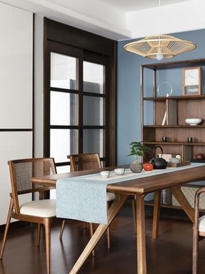 Ashwood Frame Nordic Design Modern Solid Wood PU Leather Rattan Dining Room Restaurant Chair 2023 για καφετέριες και εστιατόρια