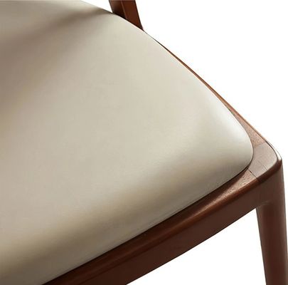Ashwood Frame Nordic Design Modern Solid Wood PU Leather Rattan Dining Room Restaurant Chair 2023 για καφετέριες και εστιατόρια