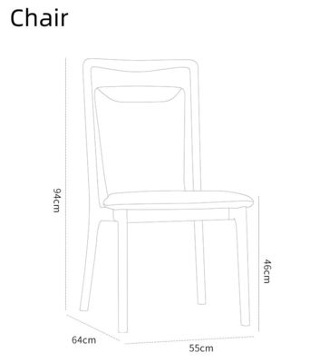 Σπίτι Έπιπλα μοντέρνο στυλ σκανδιναβικό εστιατόριο τραπεζαρία ξύλινες καρέκλες τραπεζαρίας με νιτρολάκο