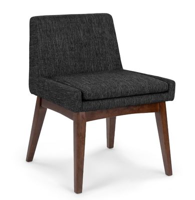 Ταχυδρομική συσκευασία Σκανδιναβική σύγχρονη ξύλινη δομή ύφασμα τραπεζική καρέκλα για εστιατόρια ξενοδοχεία καουτσούκ ξύλινο πλαίσιο