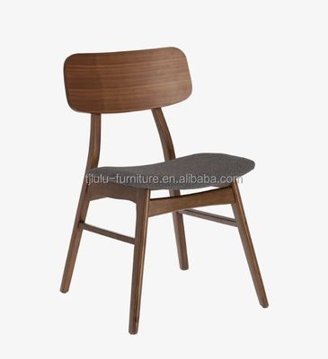 Σπίτι Έπιπλα Σκληρό ξύλινο πλαίσιο Καρέκλες τραπεζαρίας με εξατομικευμένα χρώματα και κάθισμα από χαλυβουργημένο ύφασμα