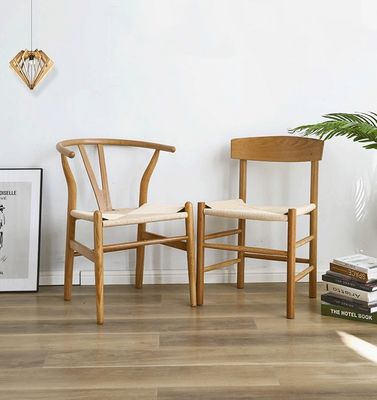 Καρέκλα τραπεζαρίας Καλύτερη προσαρμοσμένη σύγχρονη στυλ βελανιδιά στερεό ξύλο υφασμένο κώδικα ξενοδοχείο armrest καρέκλες εστιατόριο