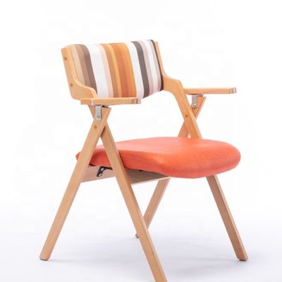 Βόρειος κλασικός Morden ξύλινος αναδιπλούμενος arm Leisure τραπεζαρία καρέκλα λειτουργία τραπεζαρία W45cm*D51cm*H83cm για καθιστικό