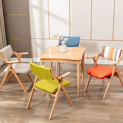 Βόρειος κλασικός Morden ξύλινος αναδιπλούμενος arm Leisure τραπεζαρία καρέκλα λειτουργία τραπεζαρία W45cm*D51cm*H83cm για καθιστικό