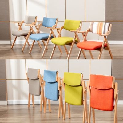 Βόρειος κλασικός Morden ξύλινος αναδιπλούμενος arm Leisure τραπεζαρία καρέκλα λειτουργία τραπεζαρία W45cm*D51cm*H83cm για καθιστικό